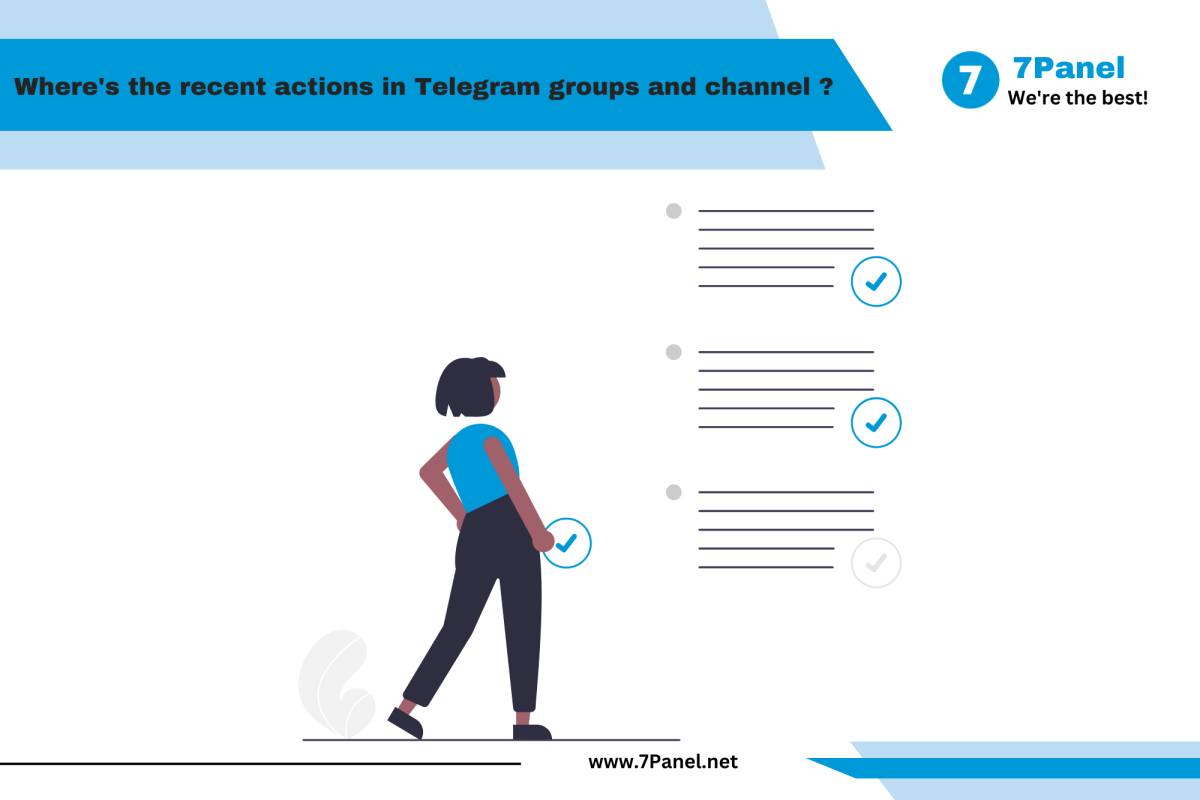 Where's the recent actions in Telegram groups and channel ?